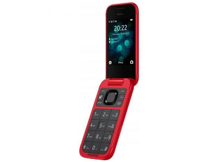 Кнопочный телефон раскладушка для пожилых людей с камерой на 2 sim Nokia 2660 красный от компании 2255 by - онлайн гипермаркет - фото 1
