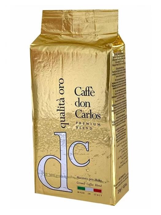 Кофе молотый Don Carlos Qualita Oro 250g 8000604800022 от компании 2255 by - онлайн гипермаркет - фото 1
