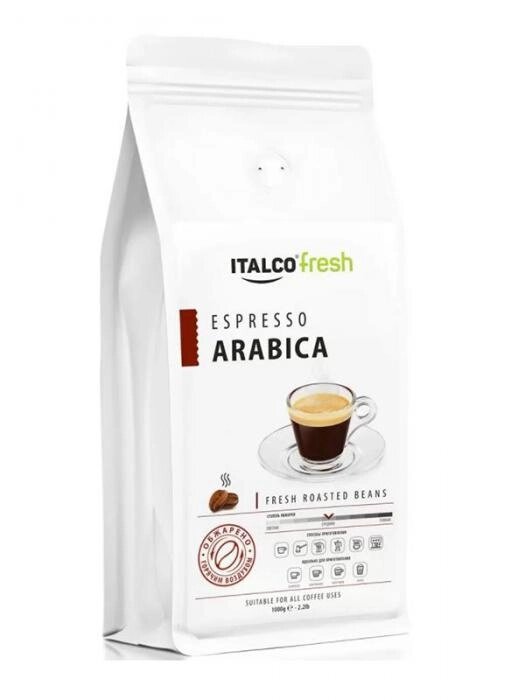 Кофе в зернах Italco Fresh Espresso Arabica 1kg 4650097784916 от компании 2255 by - онлайн гипермаркет - фото 1