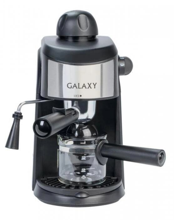 Кофеварка рожковая GALAXY GL 0753 черная рожковая помповая бойлерная кофеварка от компании 2255 by - онлайн гипермаркет - фото 1