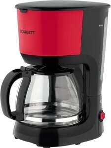 Кофеварка Scarlett SC-CM33013, капельная, красный / черный