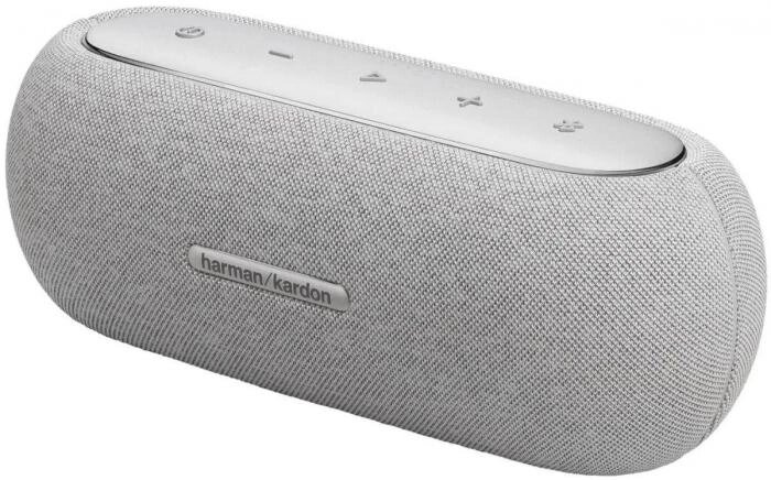 Колонка портативная Harman Kardon Luna, 40Вт, Google Assistant, Amazon Alexa, серый [hklunagryeu] от компании 2255 by - онлайн гипермаркет - фото 1