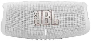 Колонка портативная JBL Charge 5, 40Вт, белый [jblcharge5wht]