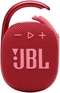 Колонка портативная JBL Clip 4, 5Вт, красный [jblclip4redam]