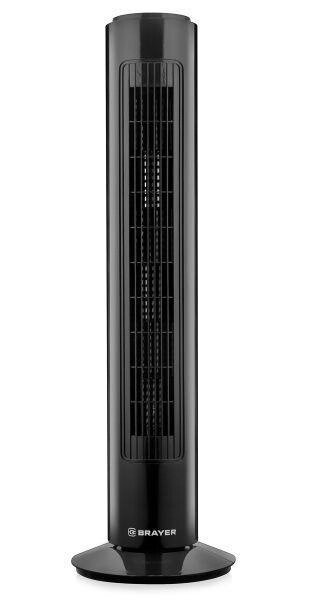 Колонный вентилятор напольный бесшумный от сети колонна BRAYER BR4952BK от компании 2255 by - онлайн гипермаркет - фото 1