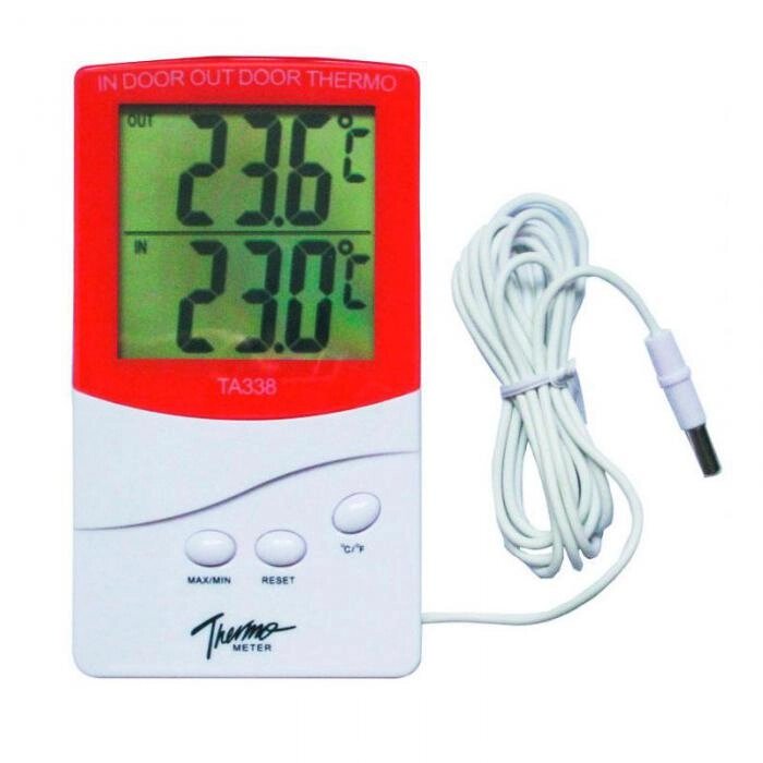 Комнатный электронный термометр с выносным датчиком S-Line TA 338 от компании 2255 by - онлайн гипермаркет - фото 1