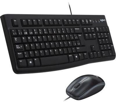 Комплект (клавиатура+мышь) Logitech MK120, USB, проводной, черный [920-002561] от компании 2255 by - онлайн гипермаркет - фото 1