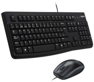 Комплект (клавиатура+мышь) Logitech MK120, USB, проводной, черный [920-002562] от компании 2255 by - онлайн гипермаркет - фото 1