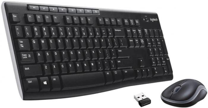 Комплект (клавиатура+мышь) Logitech MK270 Ru layout, USB, беспроводной, черный [920-004518/920-003381] от компании 2255 by - онлайн гипермаркет - фото 1