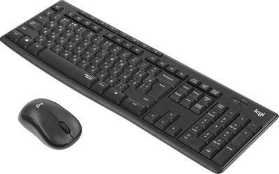 Комплект (клавиатура+мышь) Logitech MK295 Silent Wireless Combo (Ru layout), USB, беспроводной, черный [920-009807] от компании 2255 by - онлайн гипермаркет - фото 1