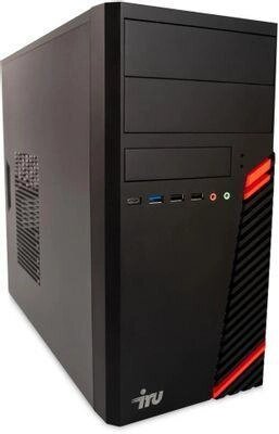 Компьютер iRU Home 310H5SE, Intel Core i3 10100, DDR4 8ГБ, 512ГБ (SSD), Intel UHD Graphics 630, Free DOS, черный от компании 2255 by - онлайн гипермаркет - фото 1