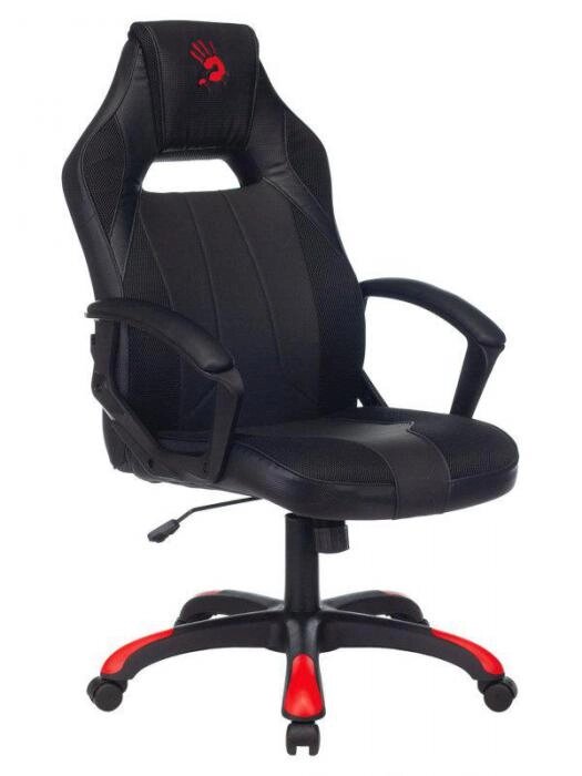 Компьютерное кресло A4Tech Bloody GC-130 черное геймерское игровое эргономичное на колесиках для компьютера от компании 2255 by - онлайн гипермаркет - фото 1