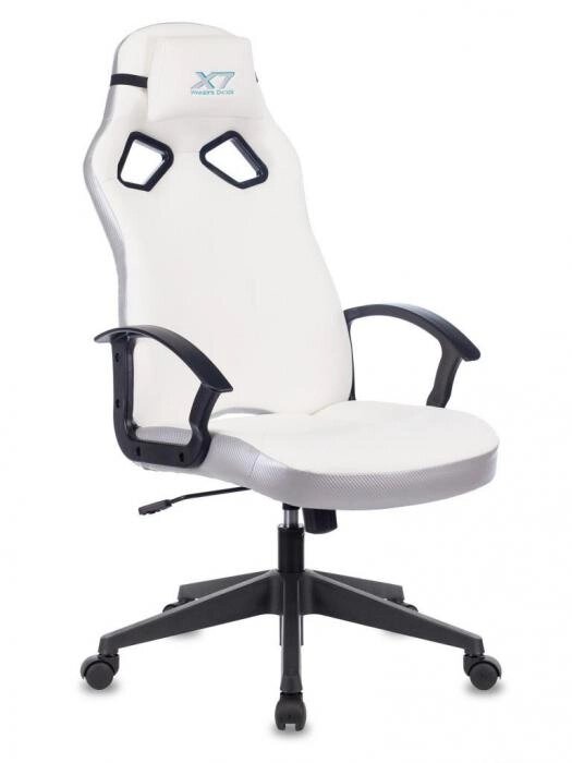 Компьютерное кресло A4Tech X7 GG-1000W игровое геймерское белое поворотное на колесиках от компании 2255 by - онлайн гипермаркет - фото 1