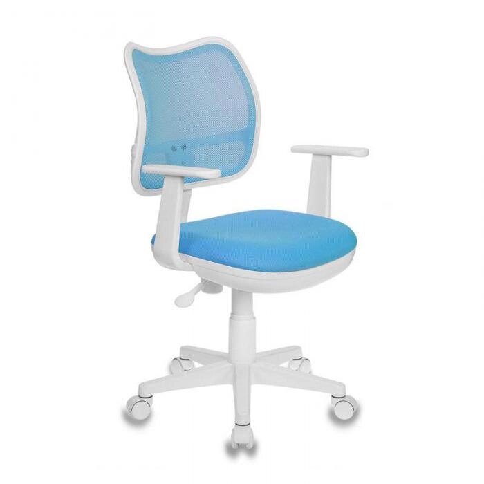 Компьютерное кресло Бюрократ CH-W797 Light Blue-White CH-W797/LB/TW-55 от компании 2255 by - онлайн гипермаркет - фото 1