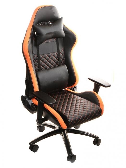 Компьютерное кресло Cougar Rampart 3MARMPRO. BF01 оранжевое игровое геймерское для геймера из экокожи от компании 2255 by - онлайн гипермаркет - фото 1