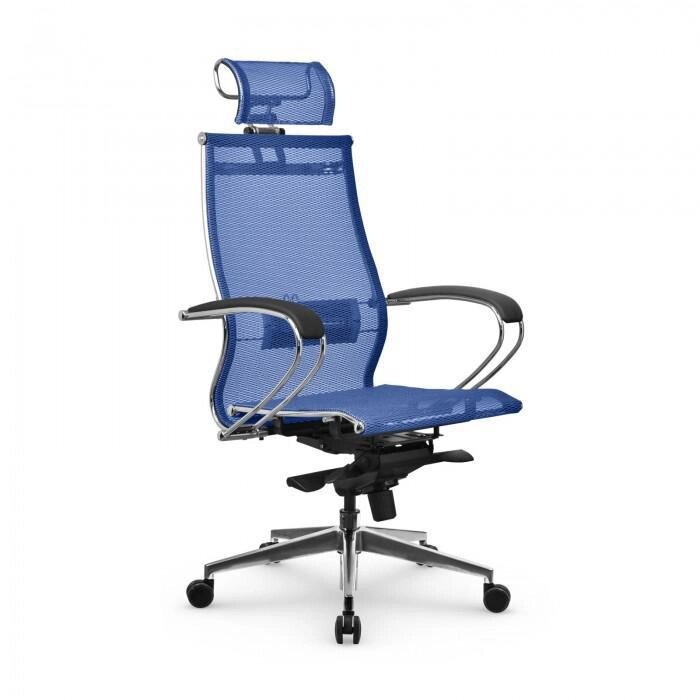 Компьютерное кресло Метта Samurai S-2.051 MPES Blue-Black-Blue z312295207 от компании 2255 by - онлайн гипермаркет - фото 1