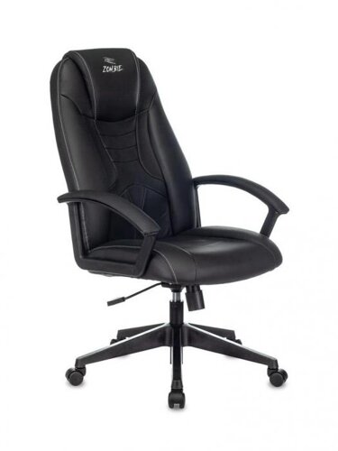 Компьютерное кресло руководителя Zombie 8 черное 1583069 офисное поворотное на колесиках