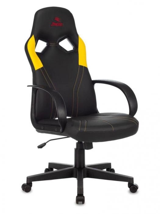 Компьютерное кресло Zombie Runner желтое эргономичное игровое геймерское из экокожи для компьютера геймера от компании 2255 by - онлайн гипермаркет - фото 1