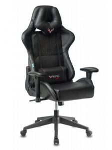 Компьютерное кресло Zombie Viking 5 Aero черное геймерское игровое из экокожи для компьютера геймера