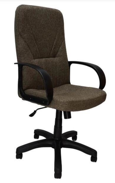 Компьютерное офисное кресло руководителя ЯрКресло Кр37 ТГ ПЛАСТ К32 (ткань Крафт темно-серая) от компании 2255 by - онлайн гипермаркет - фото 1