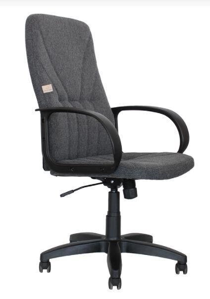 Компьютерное офисное кресло ЯрКресло Кр37 ТГ ПЛАСТ С1 ткань серая поворотное офисное от компании 2255 by - онлайн гипермаркет - фото 1