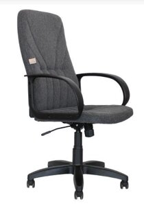 Компьютерное офисное кресло ЯрКресло Кр37 ТГ ПЛАСТ С1 ткань серая поворотное офисное