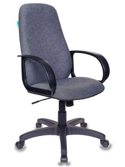 Компьютерное тканевое кресло Бюрократ CH-808AXSN серое 1012993 эргономичное офисное из ткани для руководителя от компании 2255 by - онлайн гипермаркет - фото 1