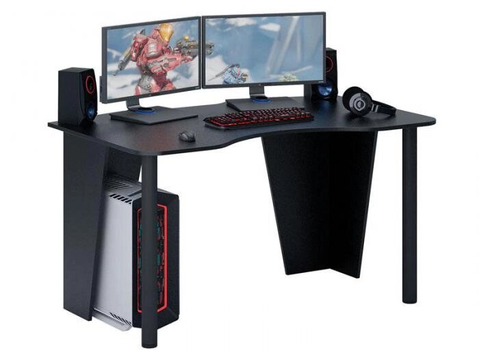 Компьютерный игровой геймерский стол VS12 черный красивый оригинальный дизайнерский от компании 2255 by - онлайн гипермаркет - фото 1