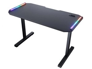 Компьютерный игровой стол геймерский с подсветкой Cougar черный красивый для ноутбука ПК компьютера геймера