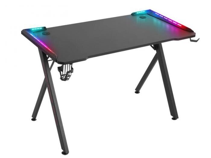Компьютерный игровой стол геймерский с подсветкой Defender MP65 RGB для ПК геймера ноутбука от компании 2255 by - онлайн гипермаркет - фото 1