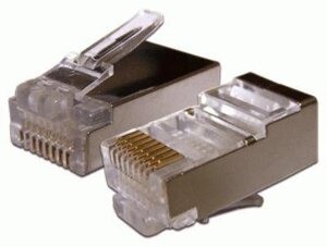 Коннектор lanmaster (TWT-PL45/S-8P8c-6A) FTP кат. 6A RJ45 (упак. 100шт)