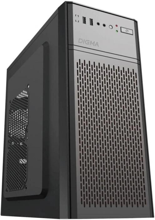 Корпус ATX Digma DCC-MD301, Midi-Tower, без БП,  черный от компании 2255 by - онлайн гипермаркет - фото 1