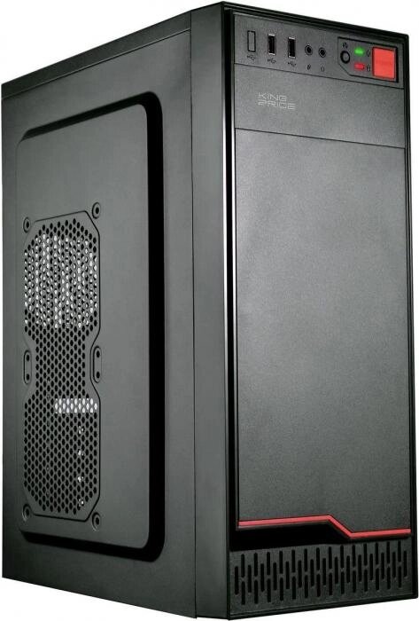 Корпус ATX KINGPRICE KPCC-MD201, Midi-Tower, без БП,  черный от компании 2255 by - онлайн гипермаркет - фото 1