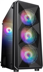 Корпус ATX Oklick OCC-MD303, Midi-Tower, без БП, черный