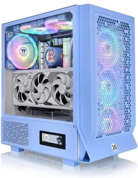 Корпус ATX Thermaltake Ceres 330 TG ARGB Hydrangea, Midi-Tower, без БП,  голубой [ca-1y2-00mfwn-00] от компании 2255 by - онлайн гипермаркет - фото 1