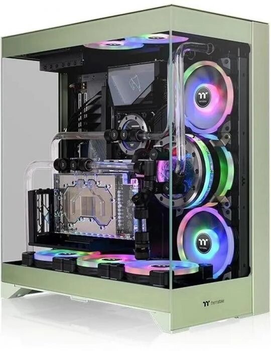 Корпус ATX Thermaltake CTE E550 TG, Midi-Tower, без БП,  зеленый [ca-1z8-00mewn-00] от компании 2255 by - онлайн гипермаркет - фото 1