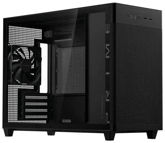 Корпус mATX ASUS Prime AP201, Mini-Tower, без БП,  черный [90dc00g0-b39010] от компании 2255 by - онлайн гипермаркет - фото 1