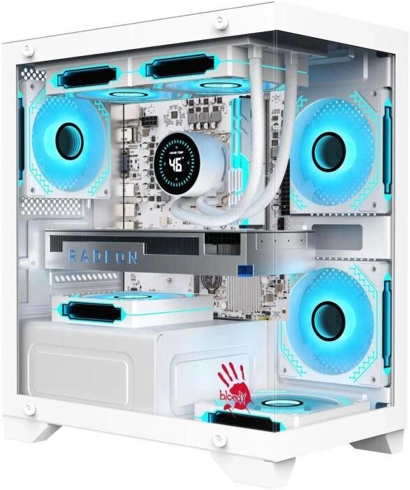 Корпус mATX BLOODY BD-CC103, Mini-Tower, без БП,  белый [bd-cc103-wh] от компании 2255 by - онлайн гипермаркет - фото 1