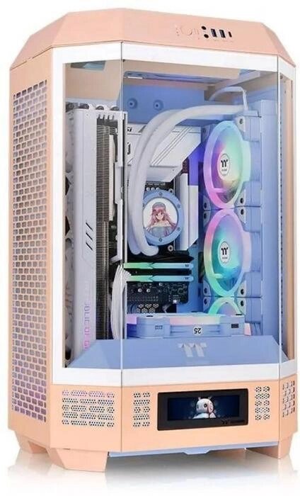 Корпус miniITX Thermaltake The Tower 300, Micro-Tower, без БП,  розовый [ca-1y4-00s] от компании 2255 by - онлайн гипермаркет - фото 1