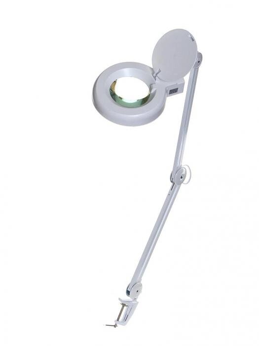 Косметологическая лупа-лампа с подсветкой Zhengte 8606L 8x90 настольная на струбцине для маникюра рукоделия от компании 2255 by - онлайн гипермаркет - фото 1
