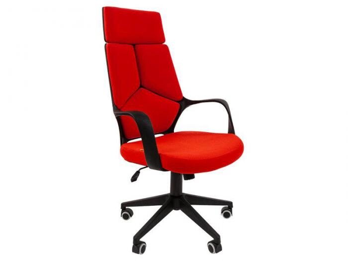 Кресло компьютерное тканевое для девушки Chairman 525 26-22 красное от компании 2255 by - онлайн гипермаркет - фото 1