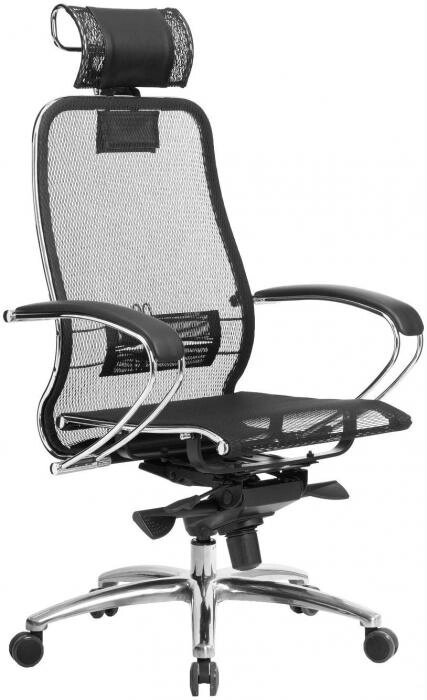 Кресло руководителя для компьютера Metta Samurai S-2.04 (черный плюс) стул компьютерный от компании 2255 by - онлайн гипермаркет - фото 1