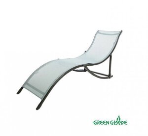 Кресло-шезлонг складной пляжный садовый раскладной лежак для дачи бассейна загара GREEN GLADE М6183
