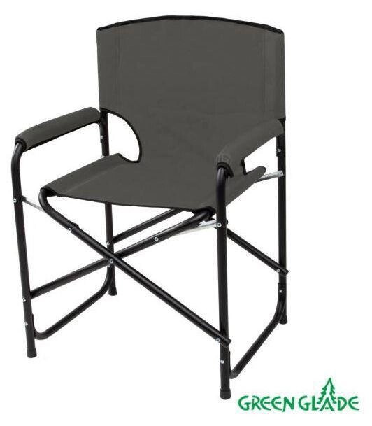 Кресло складное кемпинговое с подлокотниками GREEN GLADE РС520 стул туристический для пикника рыбалки от компании 2255 by - онлайн гипермаркет - фото 1