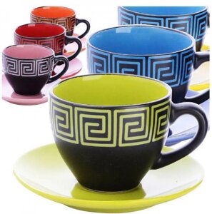 Кружки для чая кофе LORAINE 30451 керамический чайный кофейный набор чашек подарочный