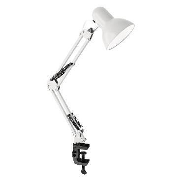 Лампа на струбцине ULTRAFLASH UF-312P С01 белый светильник настольный от компании 2255 by - онлайн гипермаркет - фото 1