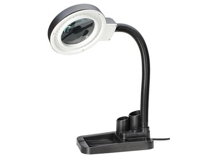 Лупа-лампа настольная Kromatech 2x/20x-85mm с подсветкой 40 LED 23149b199 для ювелира вышивания рукоделия от компании 2255 by - онлайн гипермаркет - фото 1