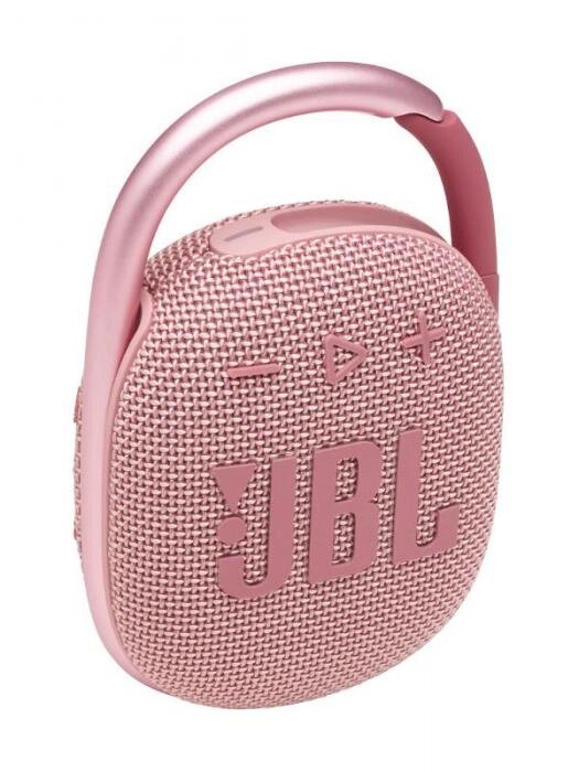 Маленькая блютуз портативная колонка JBL Clip 4 розовая JBLCLIP4PINK беспроводная Bluetooth от компании 2255 by - онлайн гипермаркет - фото 1