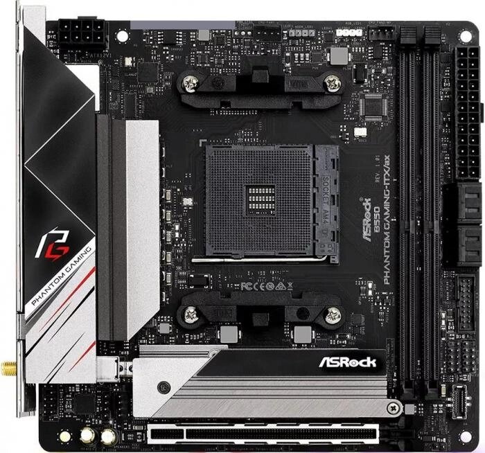 Материнская плата ASRock B550 Phantom Gaming-ITX/ax от компании 2255 by - онлайн гипермаркет - фото 1