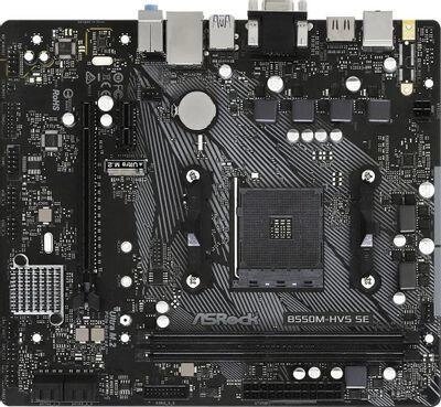 Материнская плата ASROCK B550M-HVS SE, SocketAM4, AMD PRO565, mATX, Ret от компании 2255 by - онлайн гипермаркет - фото 1